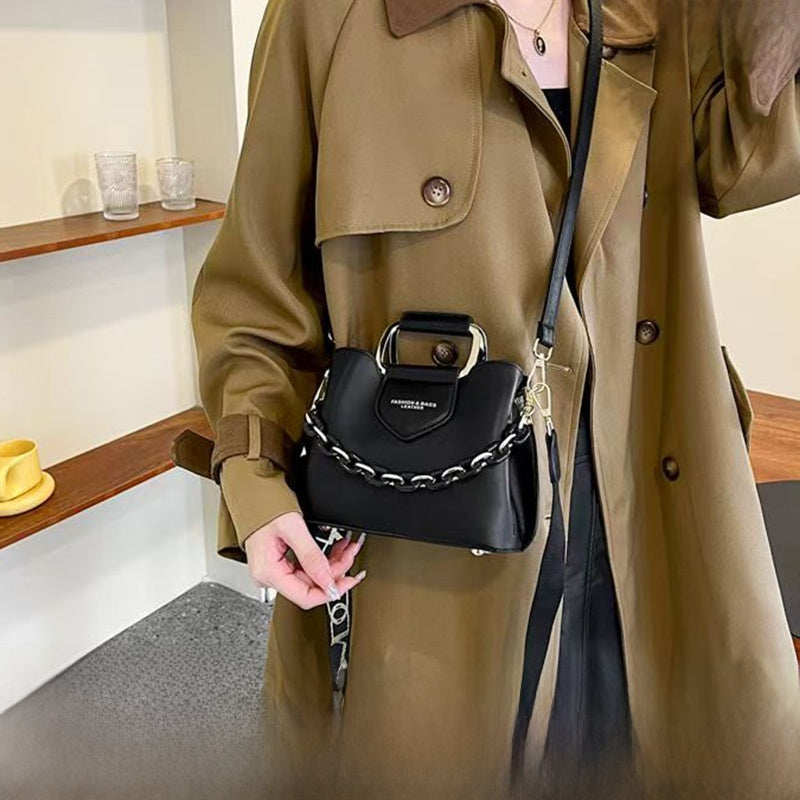 Minimalist Crossbody Bag with Chain Strap