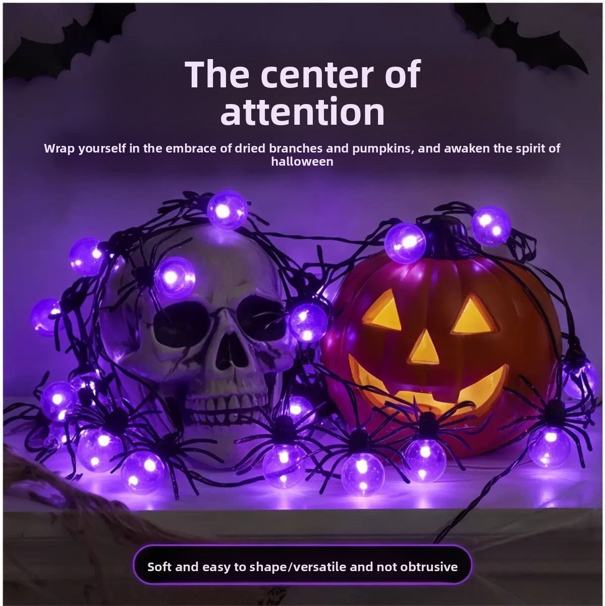 LED Spider Halloween Decoration Light