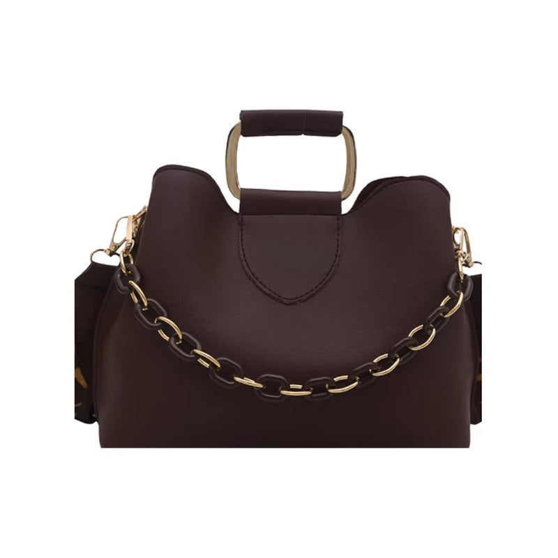Minimalist Crossbody Bag with Chain Strap
