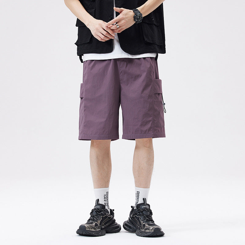 Mens Loose Casual Cargo Shorts