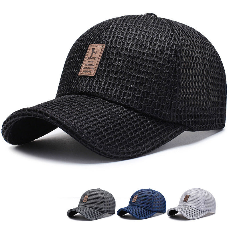 Mesh Baseball Cap with Sun Protection