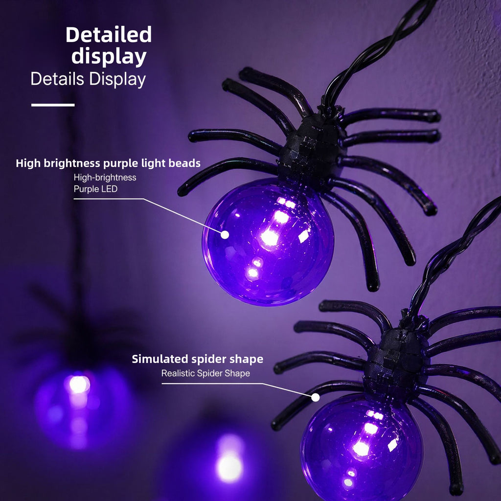 LED Spider Halloween Decoration Light