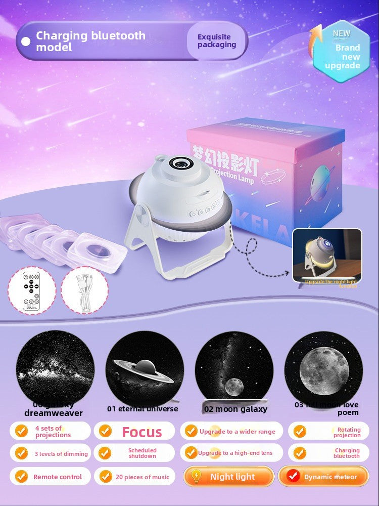 Star Projector Night Light with Bluetooth Music