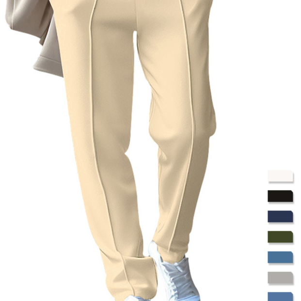 Mens Loose Fit Straight Leg Casual Pants