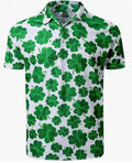 Men's 3D Knitted Zippered Polo Shirt