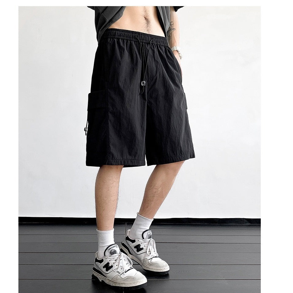 Mens Loose Casual Cargo Shorts